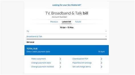 sky accounts view my bill.